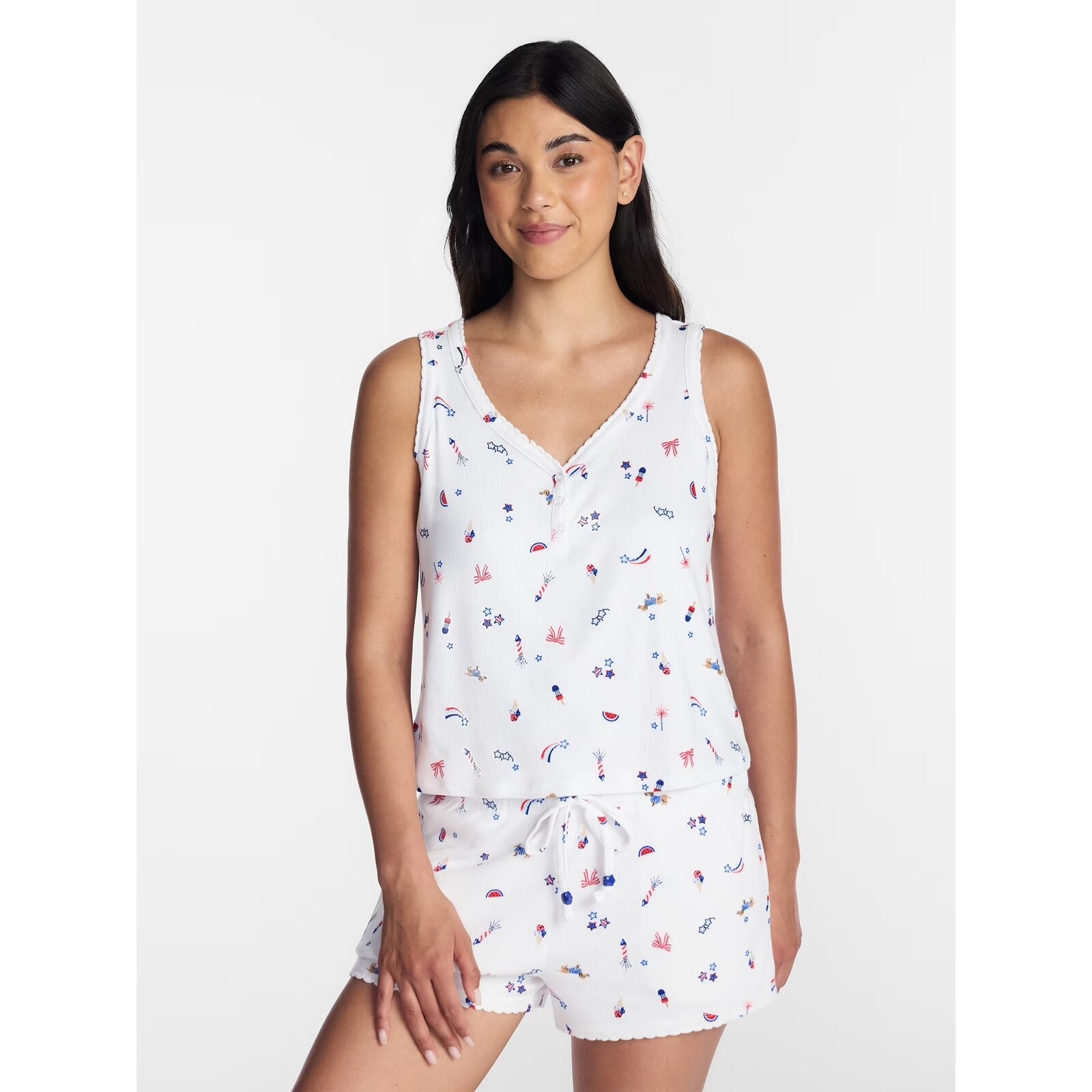 Way To Celebrate Fourth Of July Pointelle Pajama Set