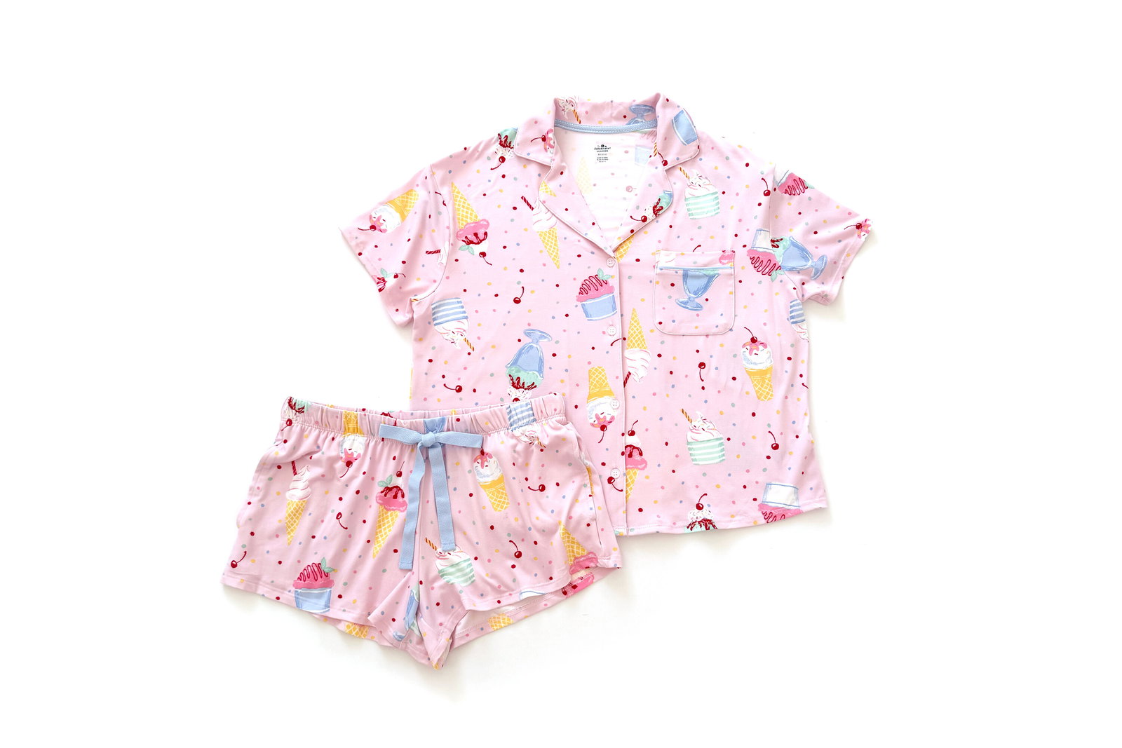 Way To Celebrate Fourth of July Notch Collar Pajama Set