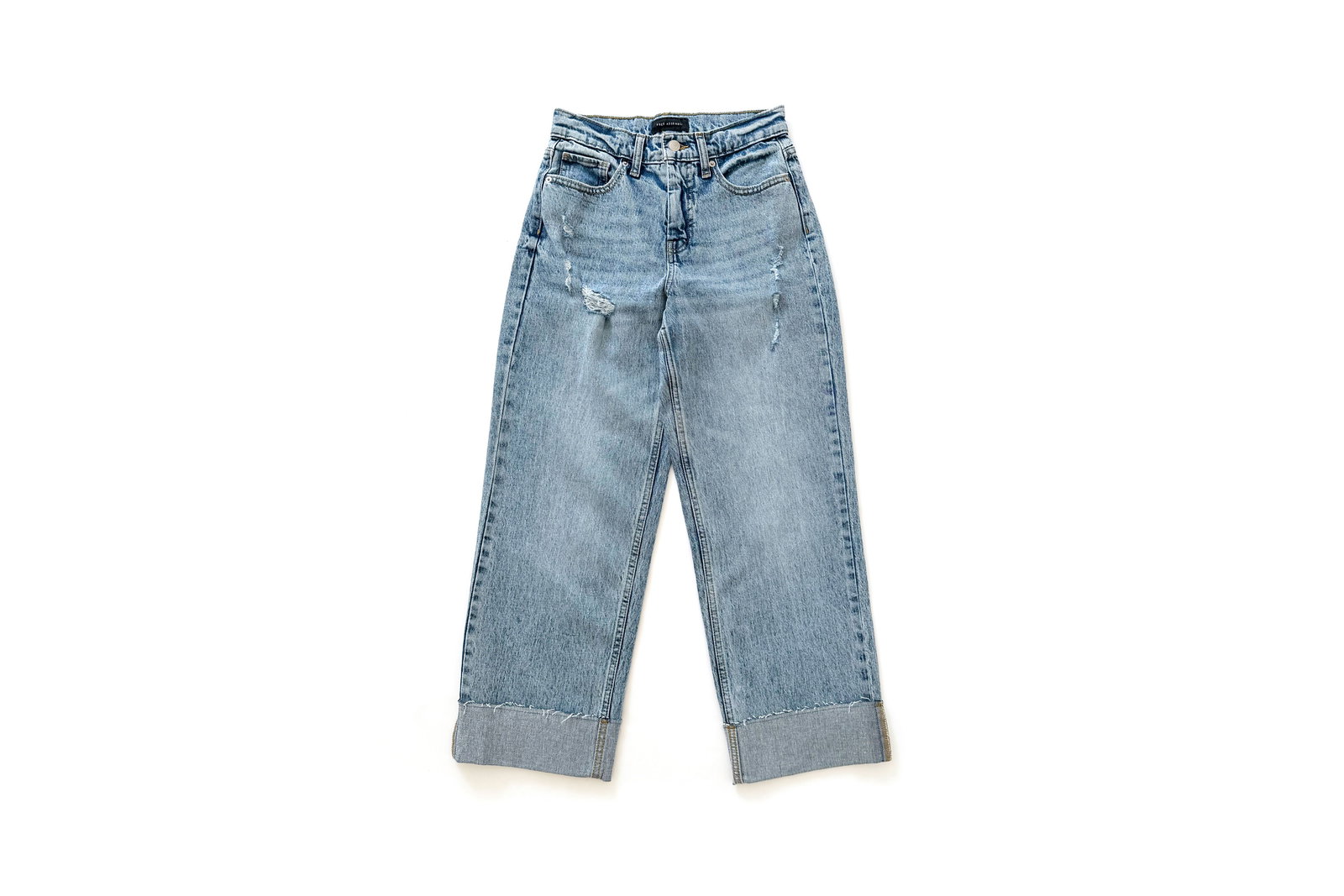 Free Assembly High Rise Straight Cropped Jeans