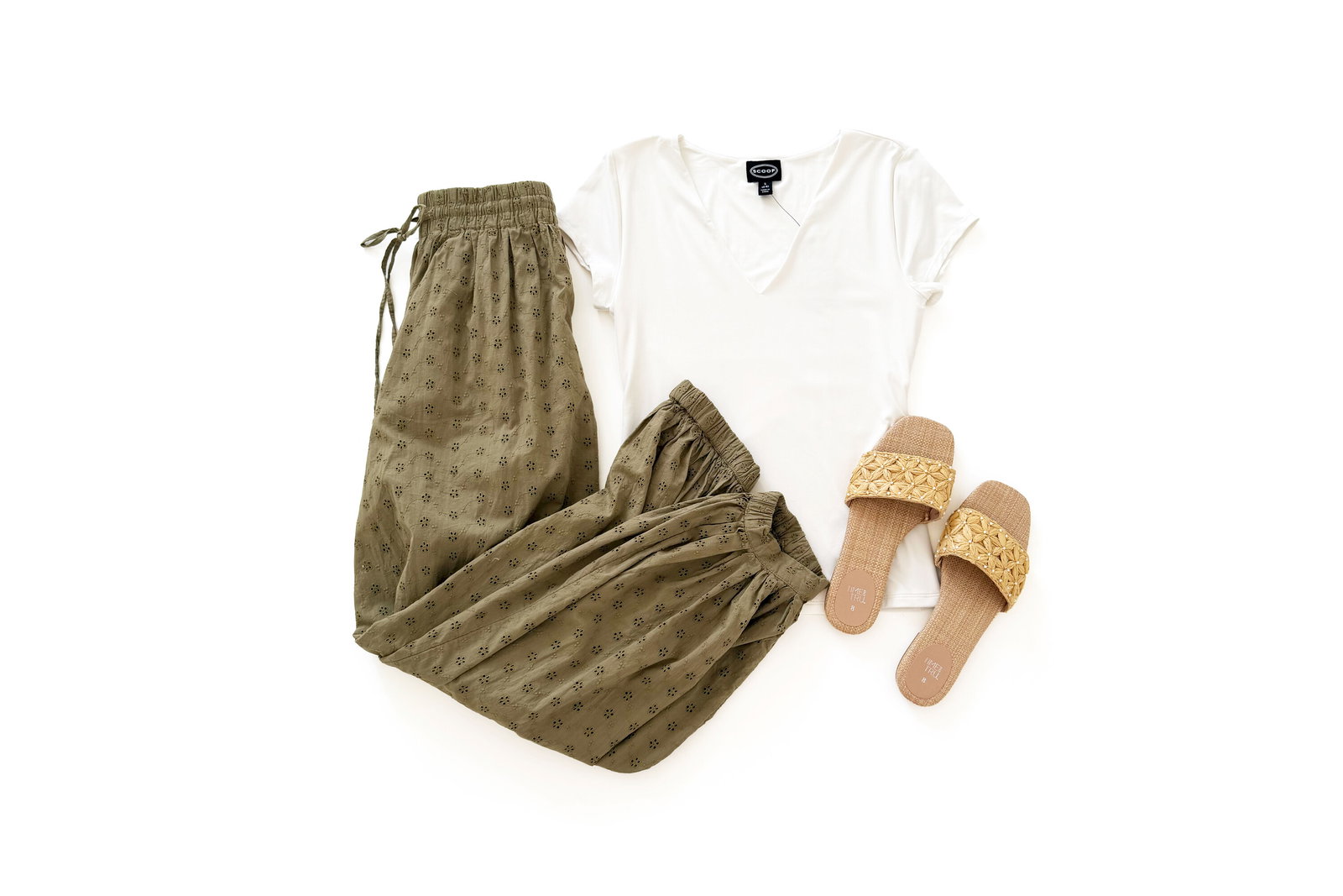 Scoop Tee & Harem Pant Outfit Idea
