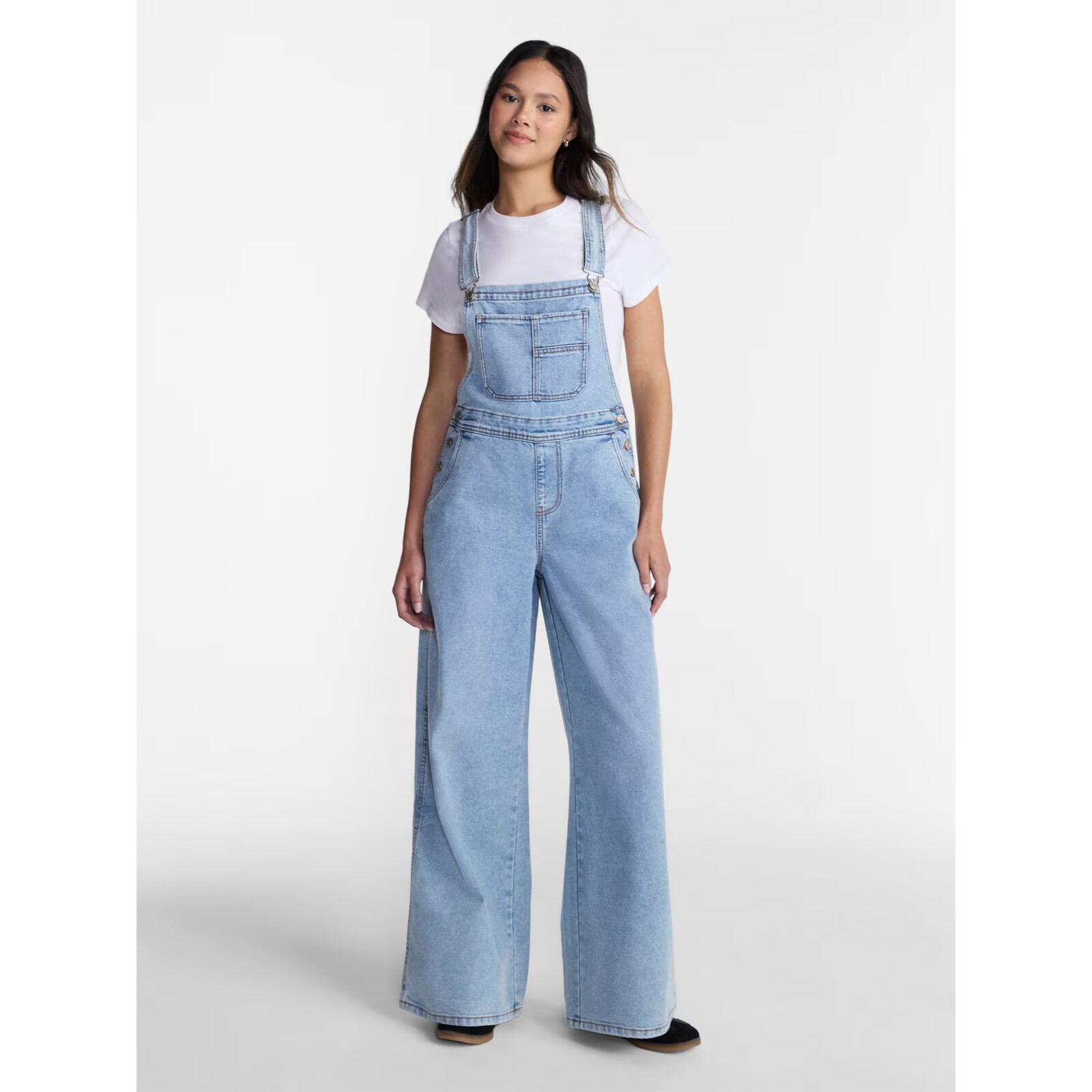 No Boundaries Wide Leg Baggy Overalls