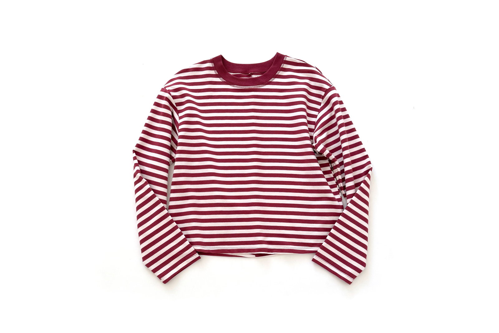 No Boundaries Oversized Long Sleeve Stripe Tee