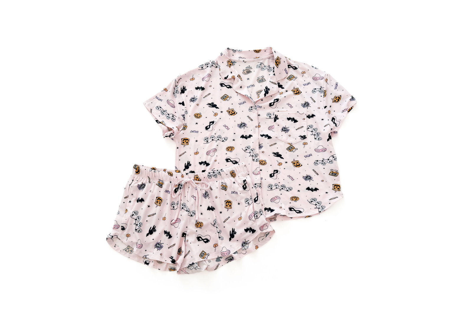 Way To Celebrate Halloween Notch Collar Pajama Set