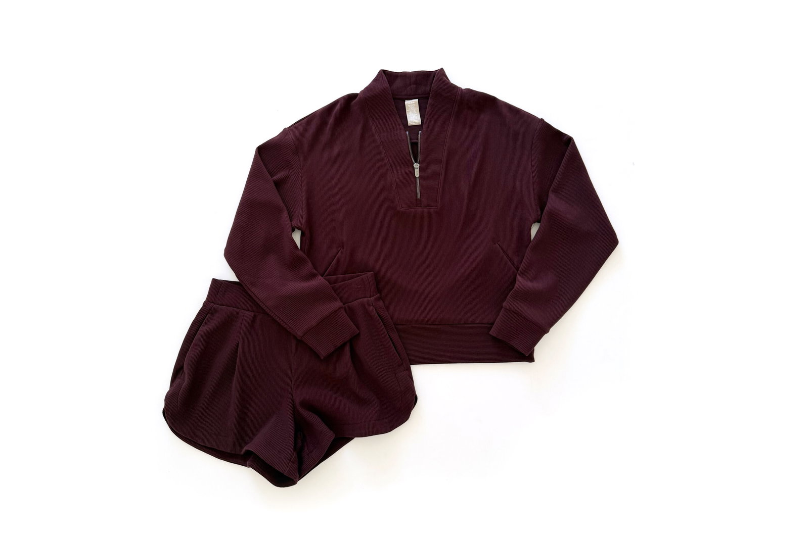 Avia Ottoman Half Zip Pullover & Lounge Shorts
