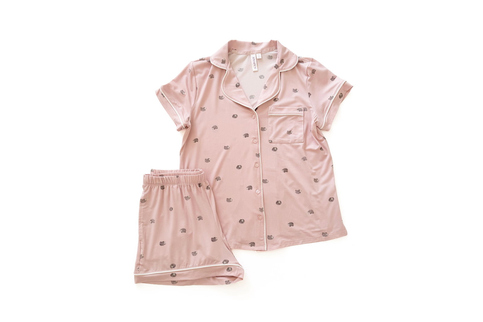 Joyspun Dreamy Soft Notch Collar Top and Shorts Pajama Set