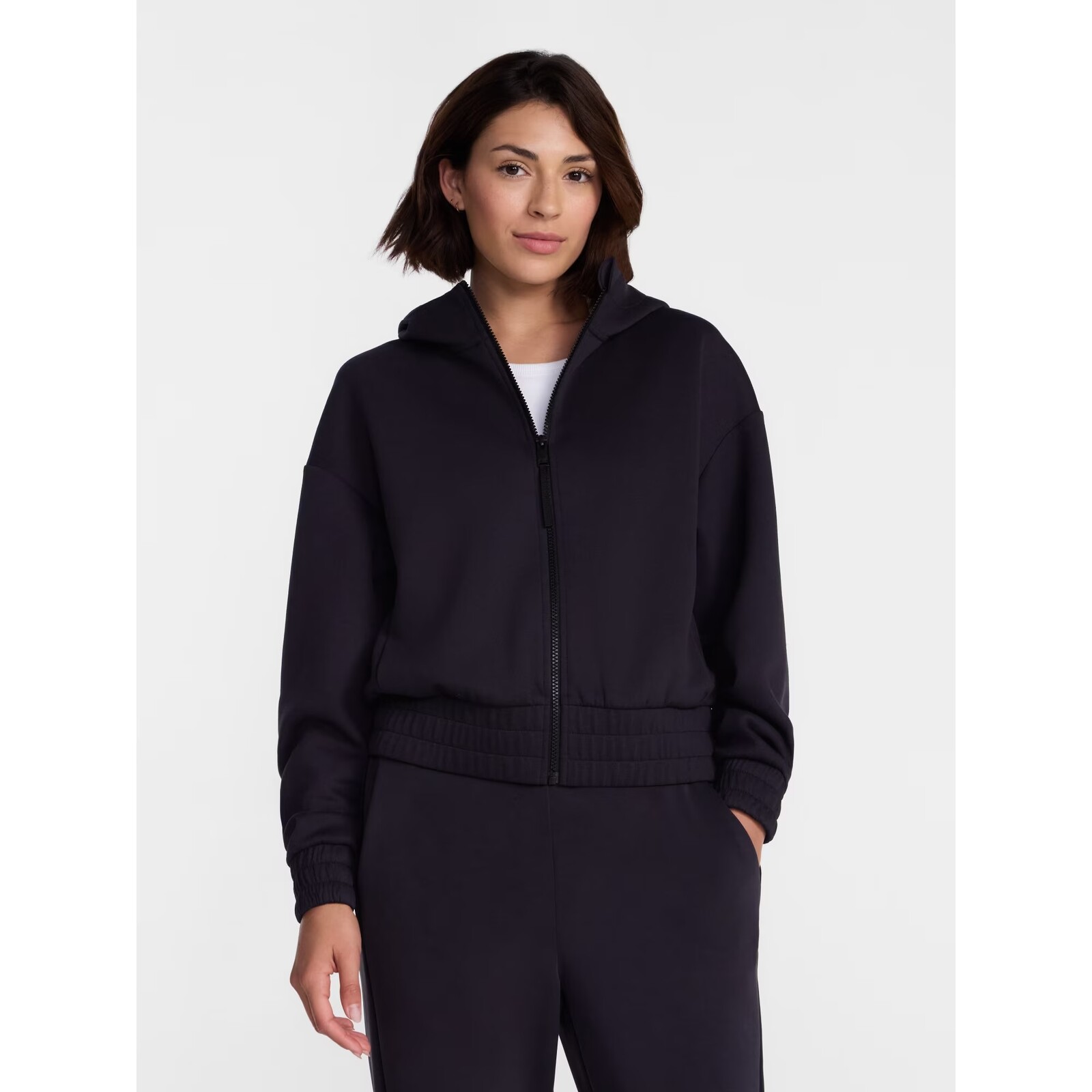 Avia ScubaKnit Cropped Zip Hoodie