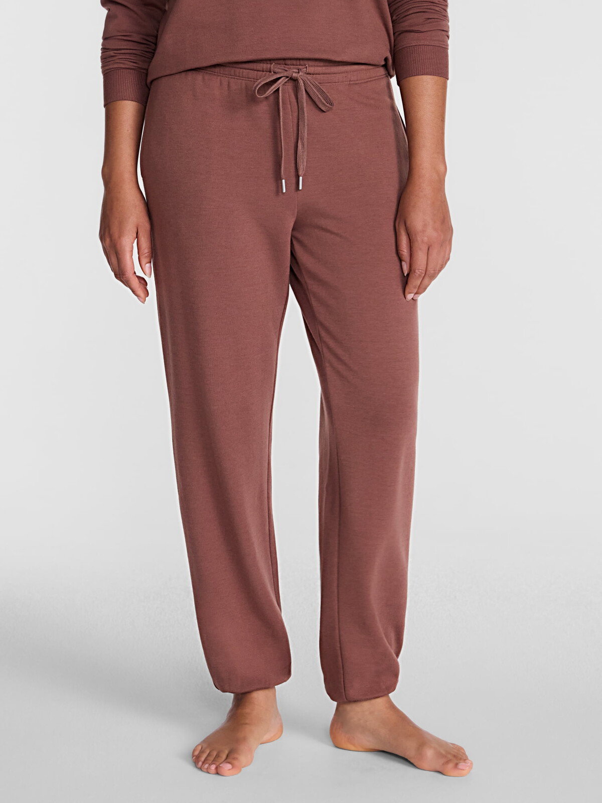 Joyspun Fleece Sleep Joggers in Brown Shimmer